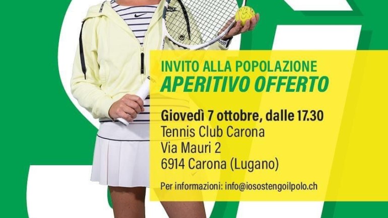 Lugano è Sport. Aperitivo offerto alla popolazione